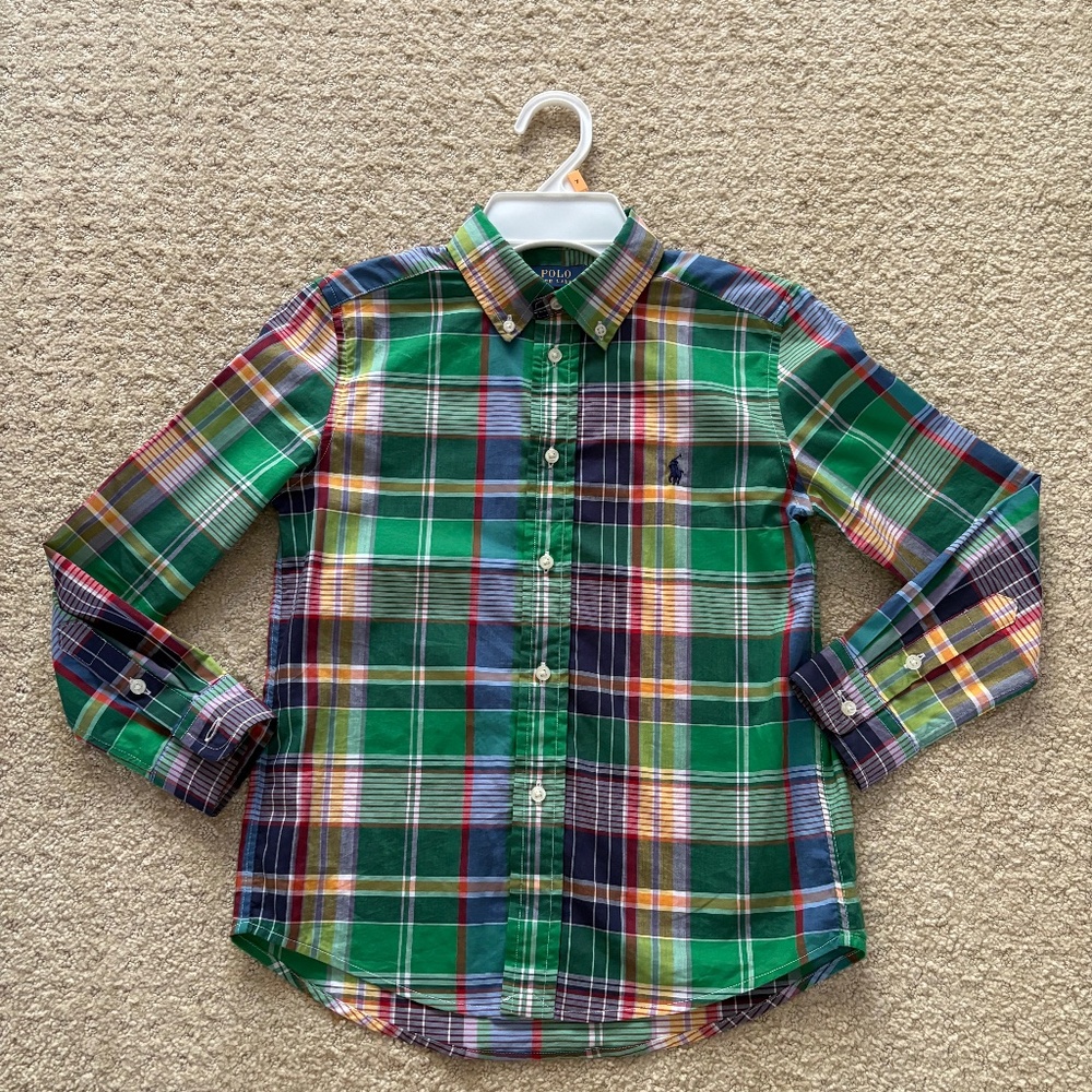 Polo Ralph Lauren Plaid Cotton Poplin Shirt